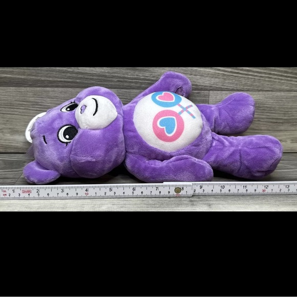 Care Bears Share Bear Plush Stuffed Animal Toy 2020 Purple Lollipops 13” - Picture 13 of 15